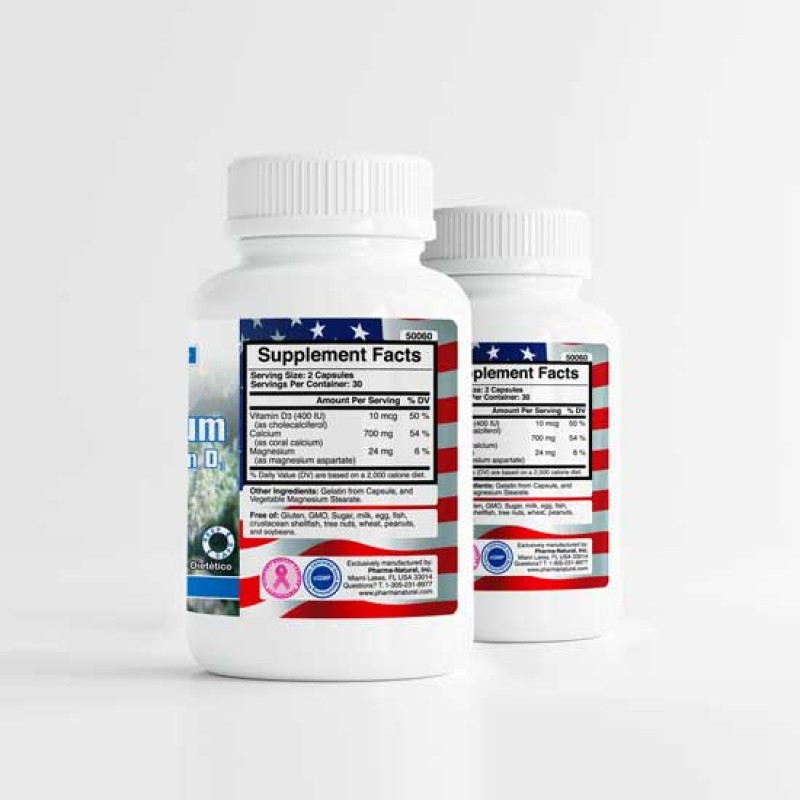 Coral Calcium 1500 mg, 2 x (60 Capsules)