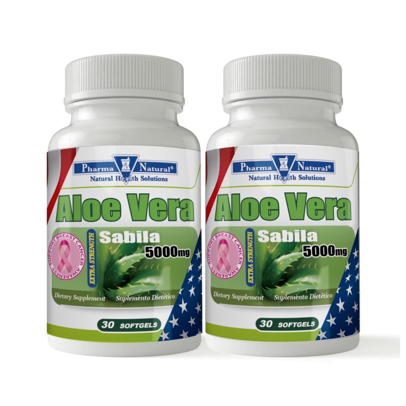 Aloe Vera 5,000 mg, 2 x (30 Softgels)