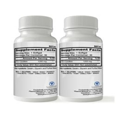 Soy Lecithin 1,200 mg, 2 x (30 Softgels)