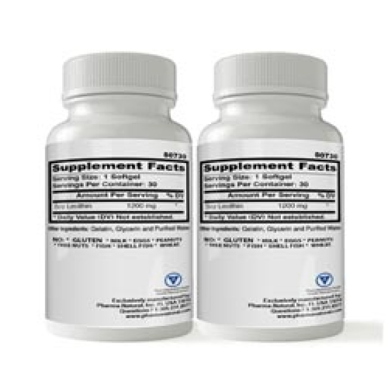 Soy Lecithin 1,200 mg, 2 x (30 Softgels)