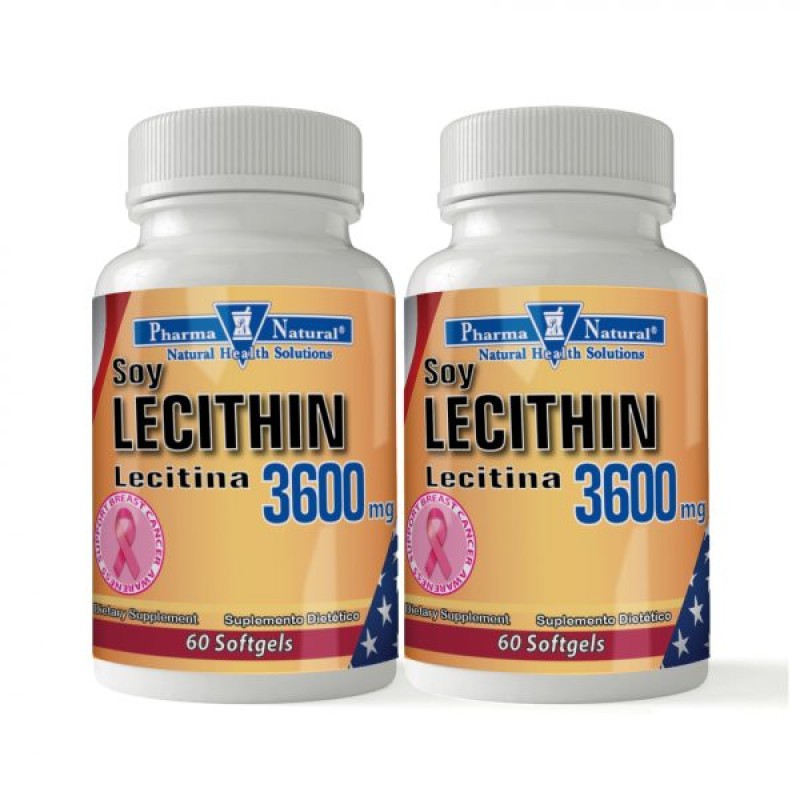 Soy Lecithin 3,600 mg, 2 x (60 Softgels)