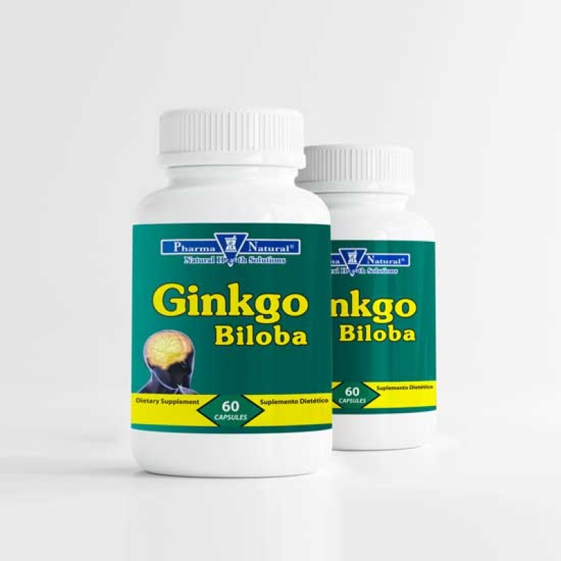 Ginkgo Biloba 60 mg, 2 x (60 Tablets)