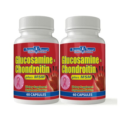 Glucosamine & Chondroitin + MSM, 2 x (60 Capsules)