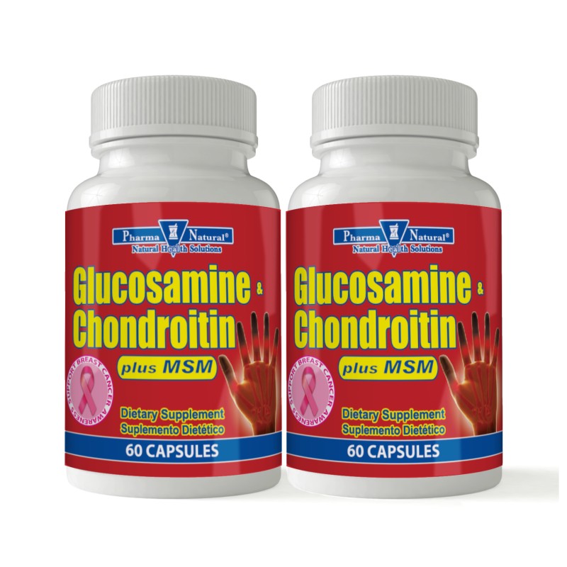 Glucosamine & Chondroitin + MSM, 2 x (60 Capsules)