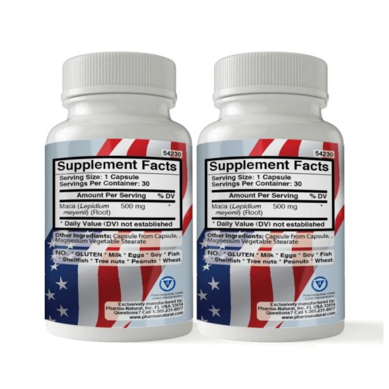 Maca 500 mg, 2 x (30 Capsules)