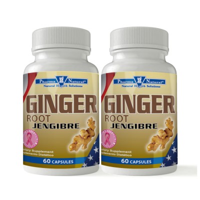 Ginger – Jengibre 500 mg, 2 x (60 Capsules)