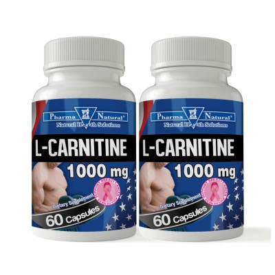 L-Carnitine 1,000 mg, 2 x (60 Capsules)