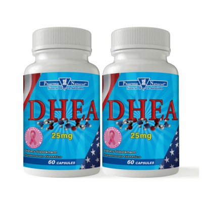 DHEA 25 mg, 2 x (60 Capsules)