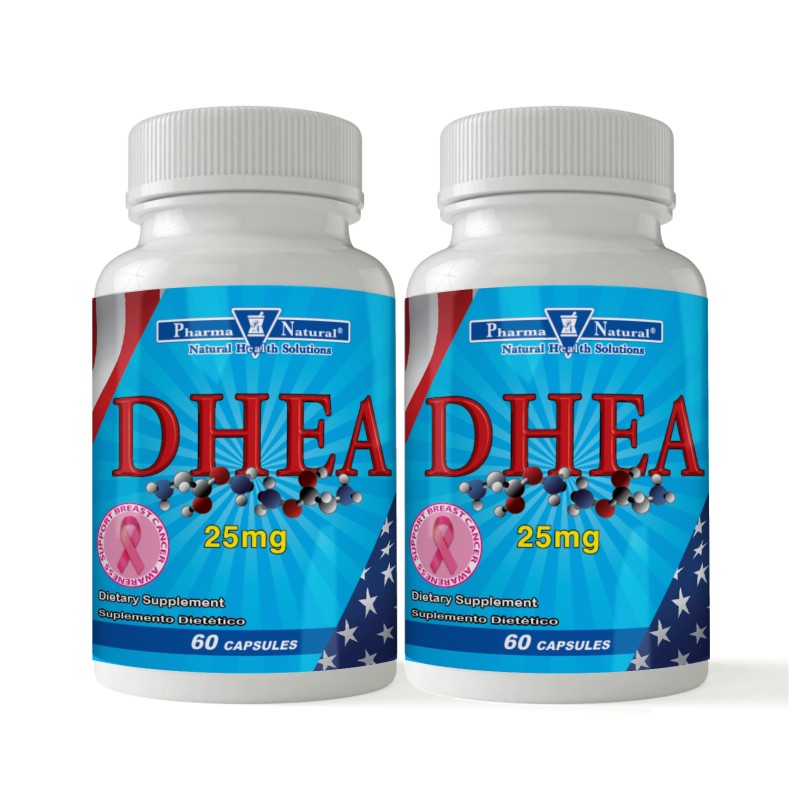 DHEA 25 mg, 2 x (60 Capsules)