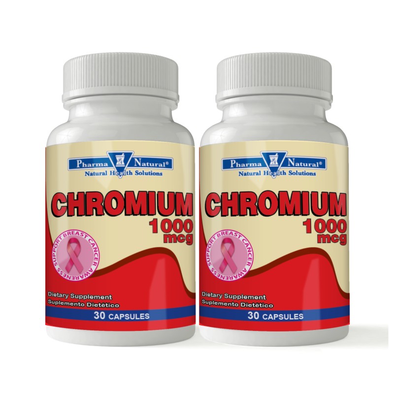 Chromium 1,000 mcg, 2 x (30 Capsules)