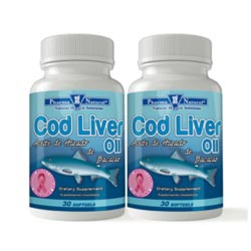 Cod Liver Oil, 2 x (30 Softgels)
