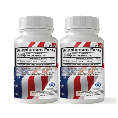 St. John’s Wort by PN – 2 (30 caps), Antidepressants, has been used in helping with anxiety