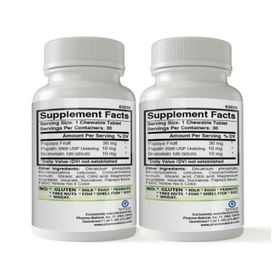 Papaya chewables by PN – 2 (30 chewable tablets)
