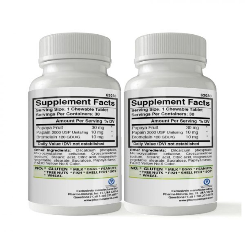 Papaya chewables by PN – 2 (30 chewable tablets)