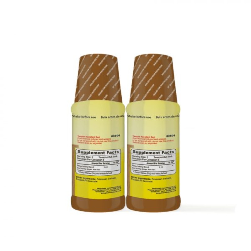 Jengibre & Miel Syrup Liquid, 2 x 4 oz (120 mL)