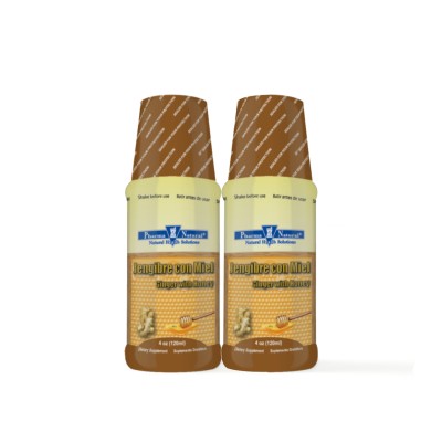 Jengibre & Miel Syrup Liquid, 2 x 4 oz (120 mL)