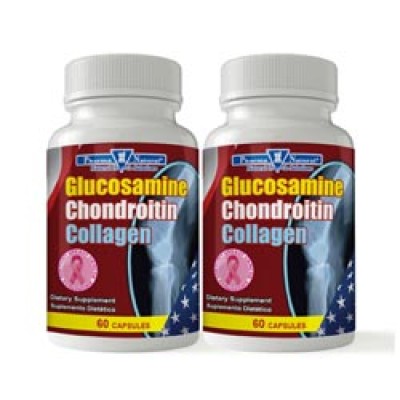 Glucosamine & Chondroitin + Collagen, 2 x (60 Capsules)