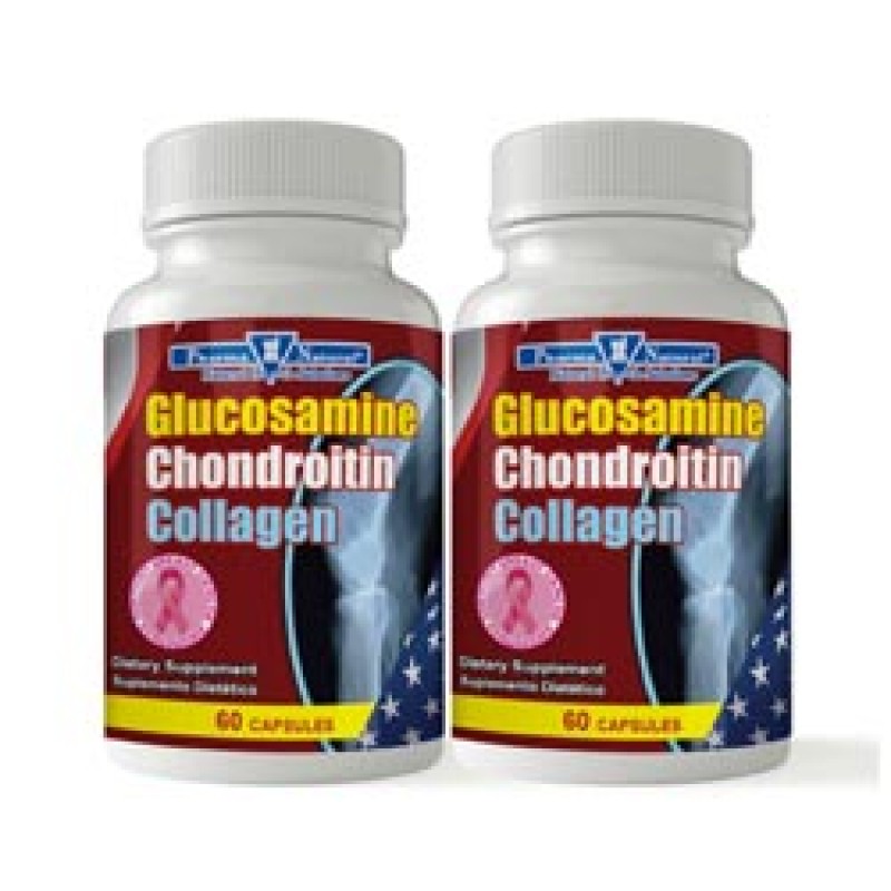 Glucosamine & Chondroitin + Collagen, 2 x (60 Capsules)