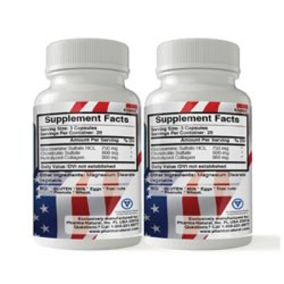 Glucosamine & Chondroitin + Collagen, 2 x (60 Capsules)