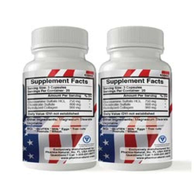 Glucosamine & Chondroitin + Collagen, 2 x (60 Capsules)