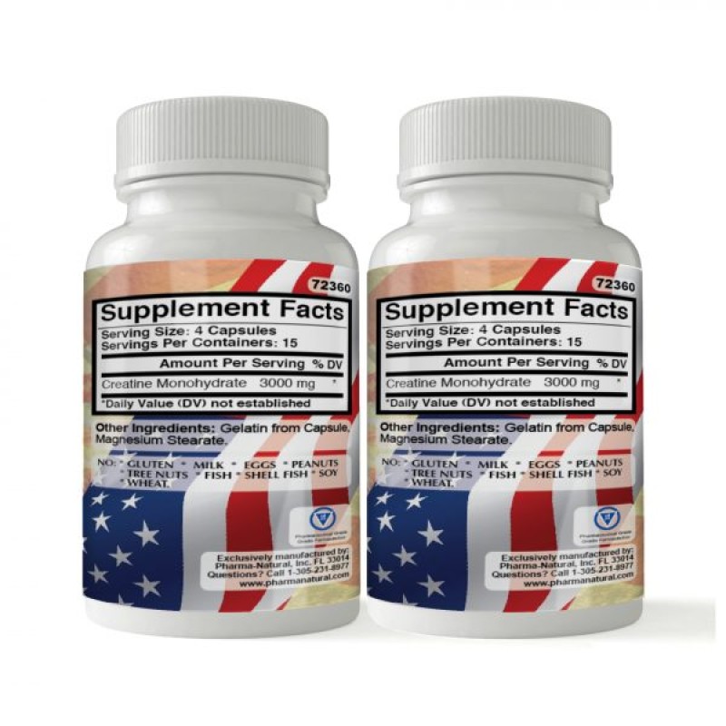 Creatine, 2 x (60 Capsules)