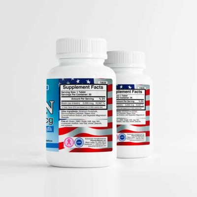Biotin 5,000 mcg, 2 x (30 Tablets)