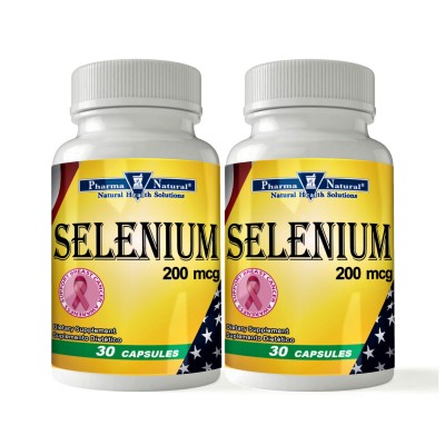 Selenium 200 mcg, 2 x (30 Capsules)